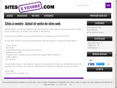 Détails : Sites à vendre: achat et vente de sites web